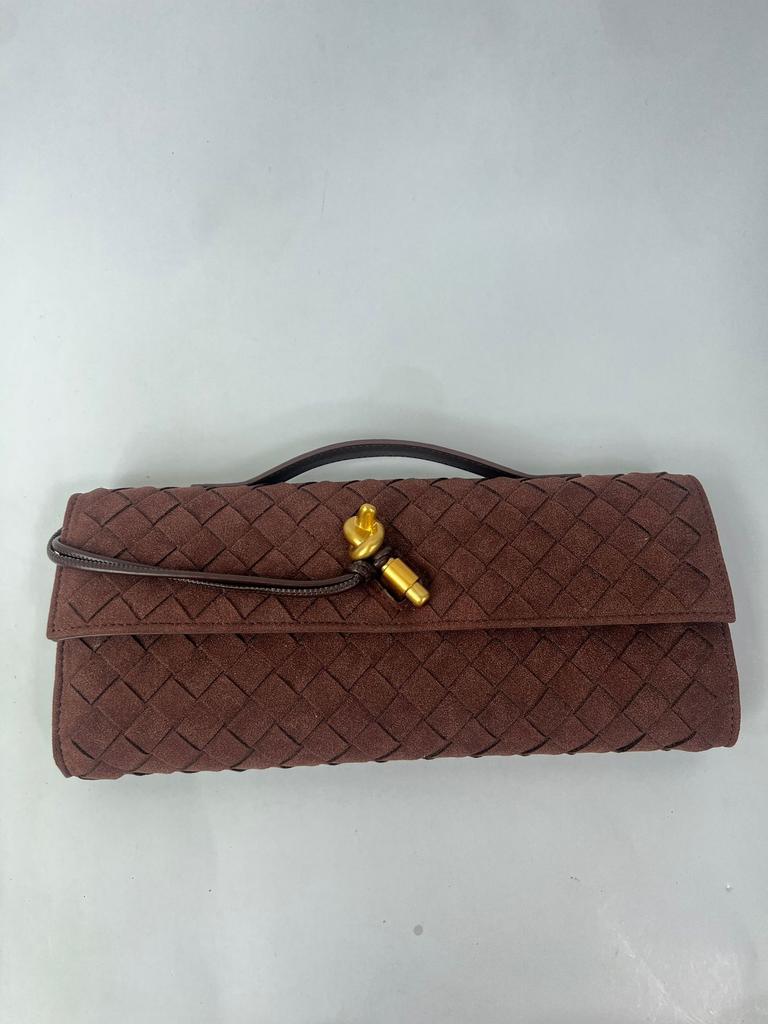 Herbst und Winter 2025 matte gewebte Tasche Abendtasche Wind Hand lang Mode