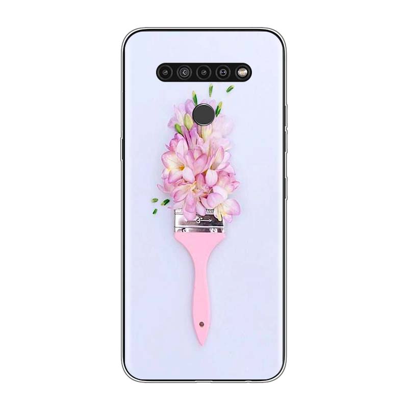 Flor de Helado Para LG V60 V50S V50 G8X G8S G8 G7 ThinQ 5G K61 K51S K41S K30 K20 Q60 Q9 Funda Suave para Teléfono
