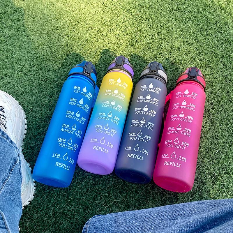 1000ml Tritan Sports Water Bottle With Flip Lid Leakproof Outdoor Gym Cup Hiking Camping Travel