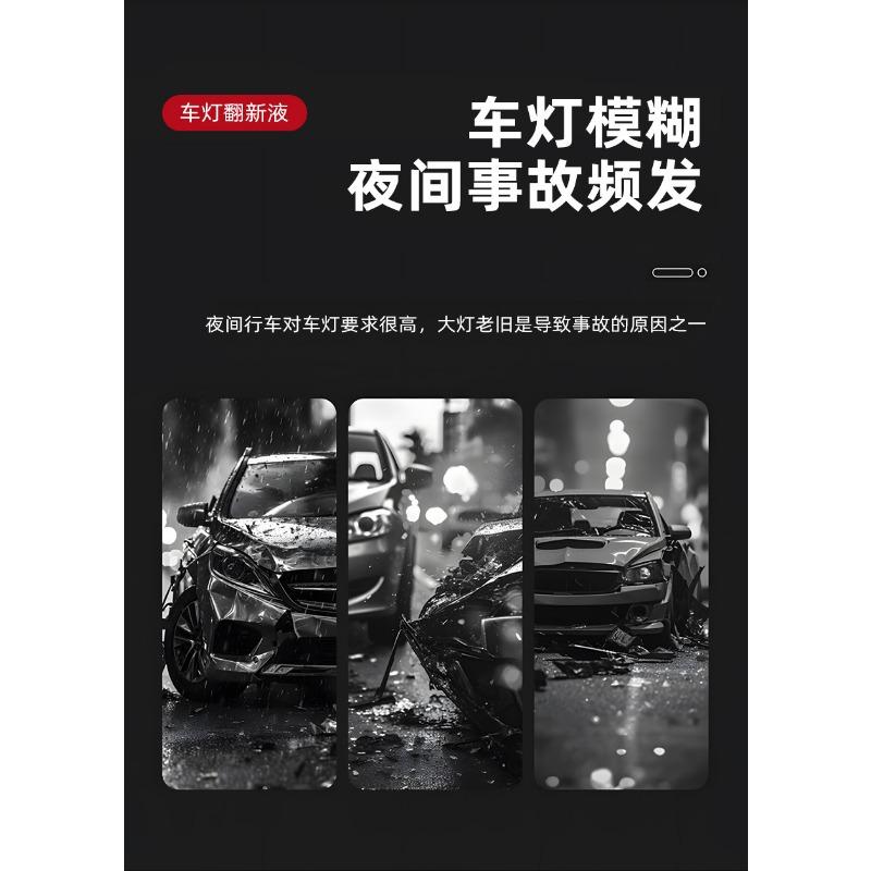 Car Headlight Restoration Kit Remove Yellowing Increase Brightness Anti Aging Care Set