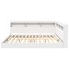 Bookshelf Bed with Headboard White 180 x 200 cm Engineered Wood
