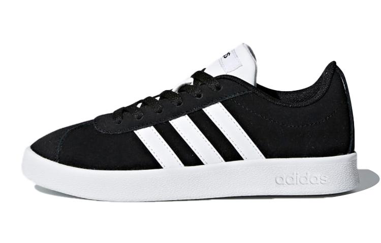 

Adidas Neo VL Court 2.0 K Low top Skateboard Shoes Black White Kids DB1827 38