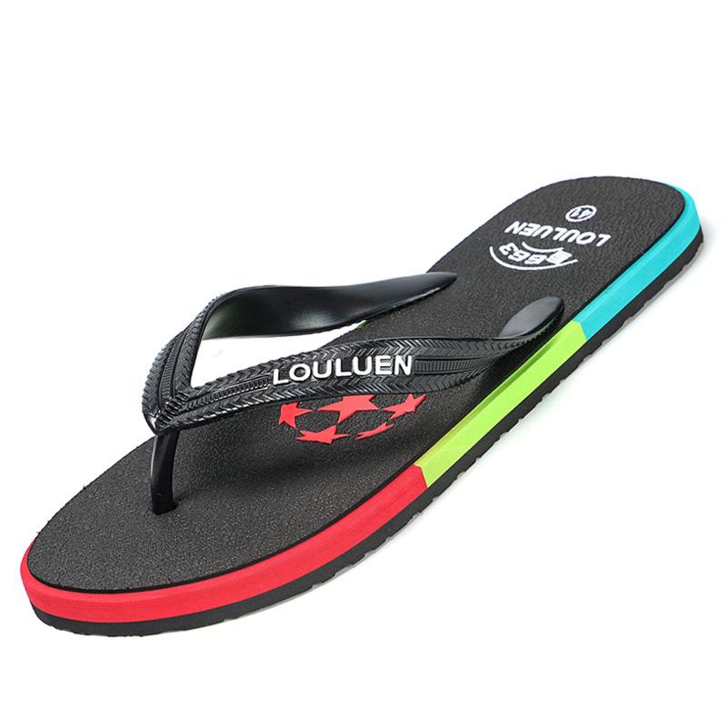 Summer flip-flops men's rubber outdoor casual beach slippers outer pinch sandals