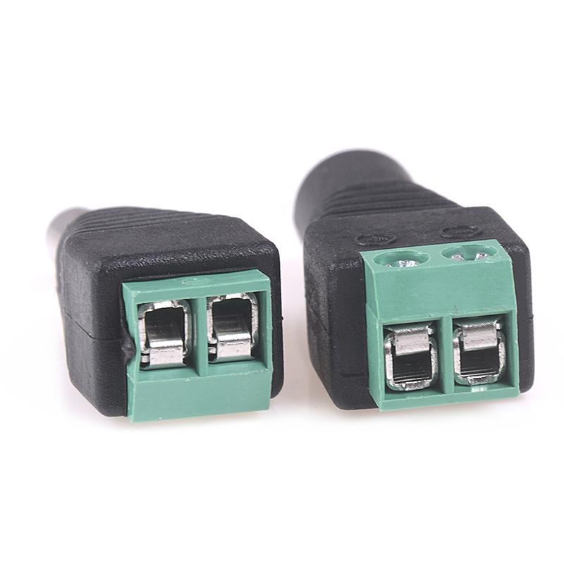 10pcs/5Pairs 2.1x5.5mm DC Power Plug Jack Adapter Connector Male and Female