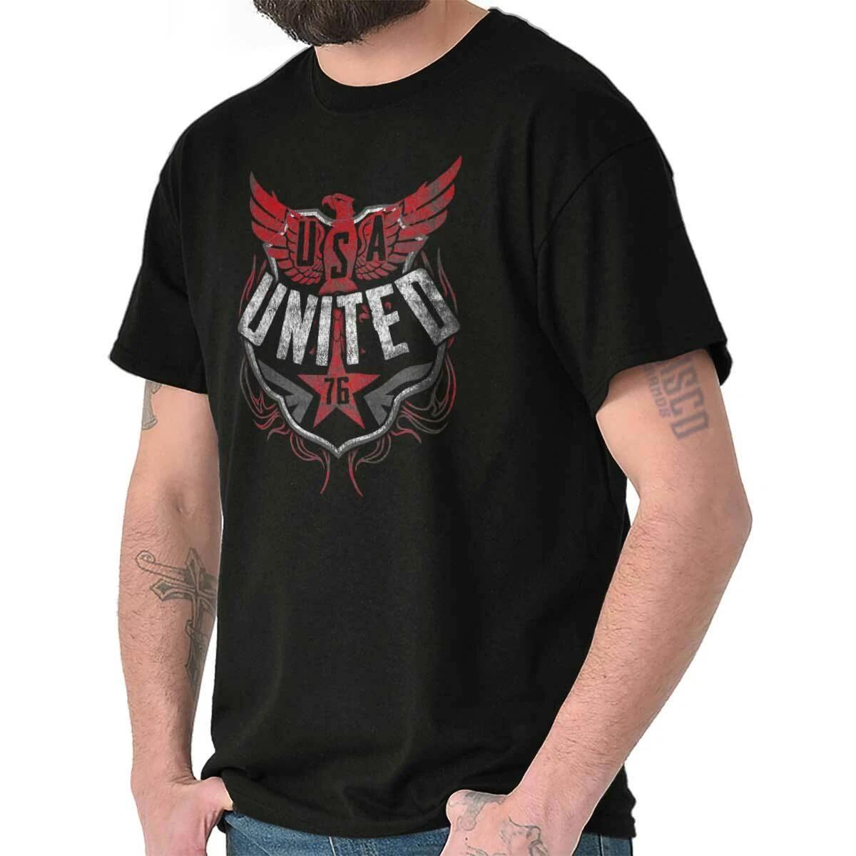 Vintage Distressed USA United Bald Eagle Womens or Mens Crewneck T Shirt Tee S