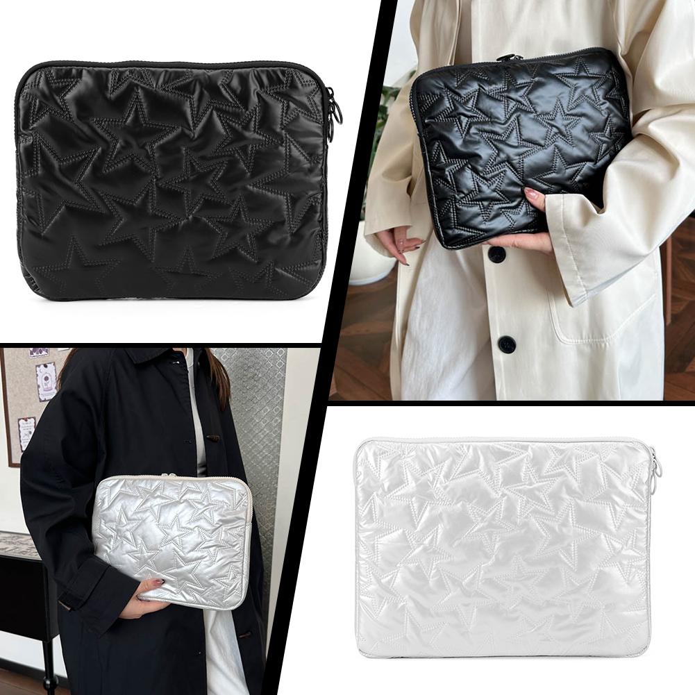 Laptop Sleeve Case Carrying Case Laptop Sleeve Star Pattern Laptop Bag for 11/13/15 Inch Notebook Tablet