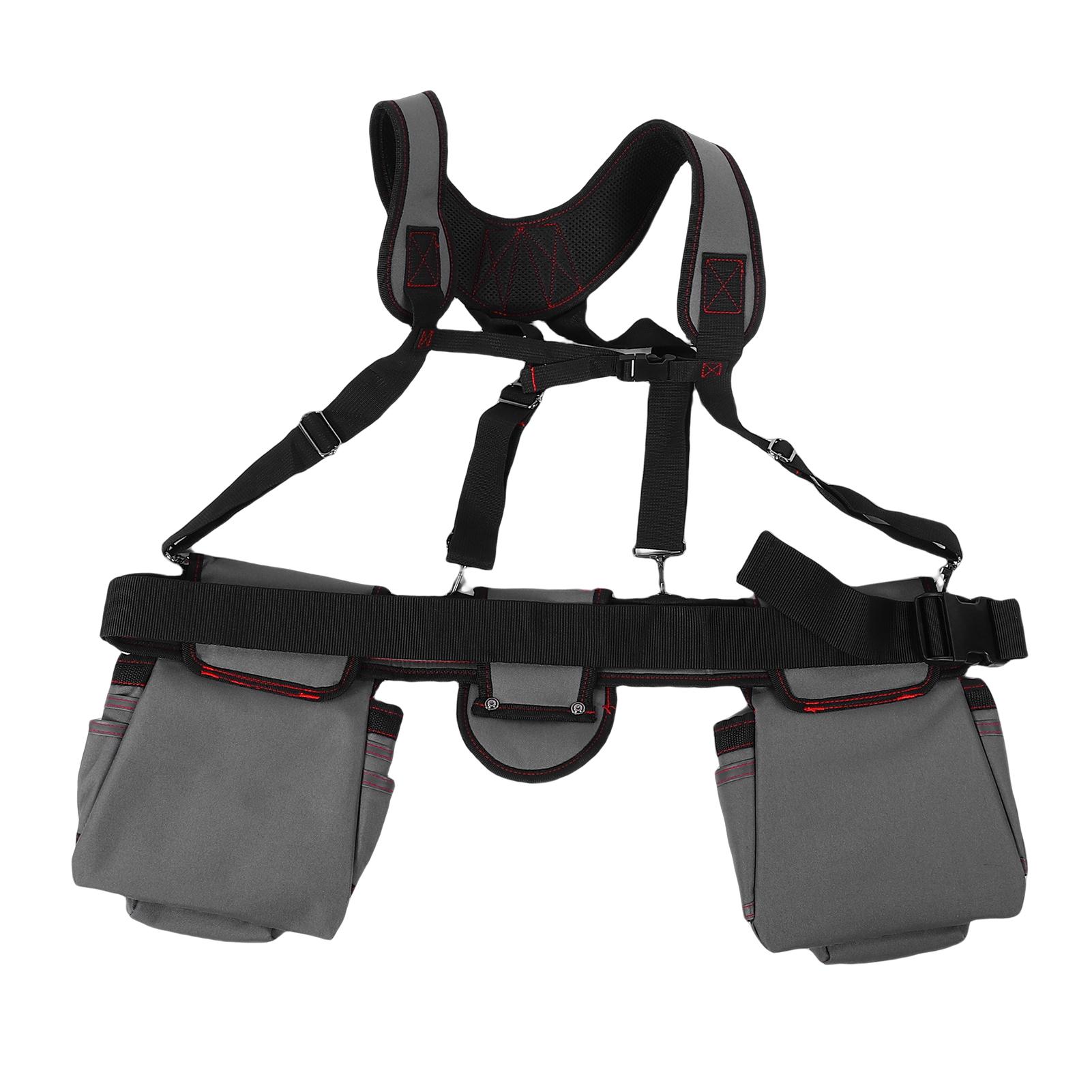 

Professional Tool Belt Multifunctional Adjustable Oxford Fabric Construction Tool Pouch Suspender