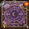 Sacred Geometry Flower of Life Tarot Tablecloth Sun Moon Starry Sky Divination Mat Golden Universe Altar Cloth