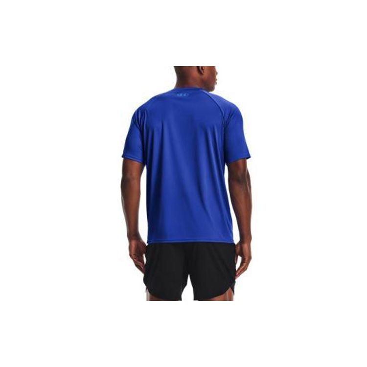 Under Armour Camiseta de Manga Corta Transpirable para Entrenamiento Casual UA Velocity para Hombre Tops Azul 1363065-486