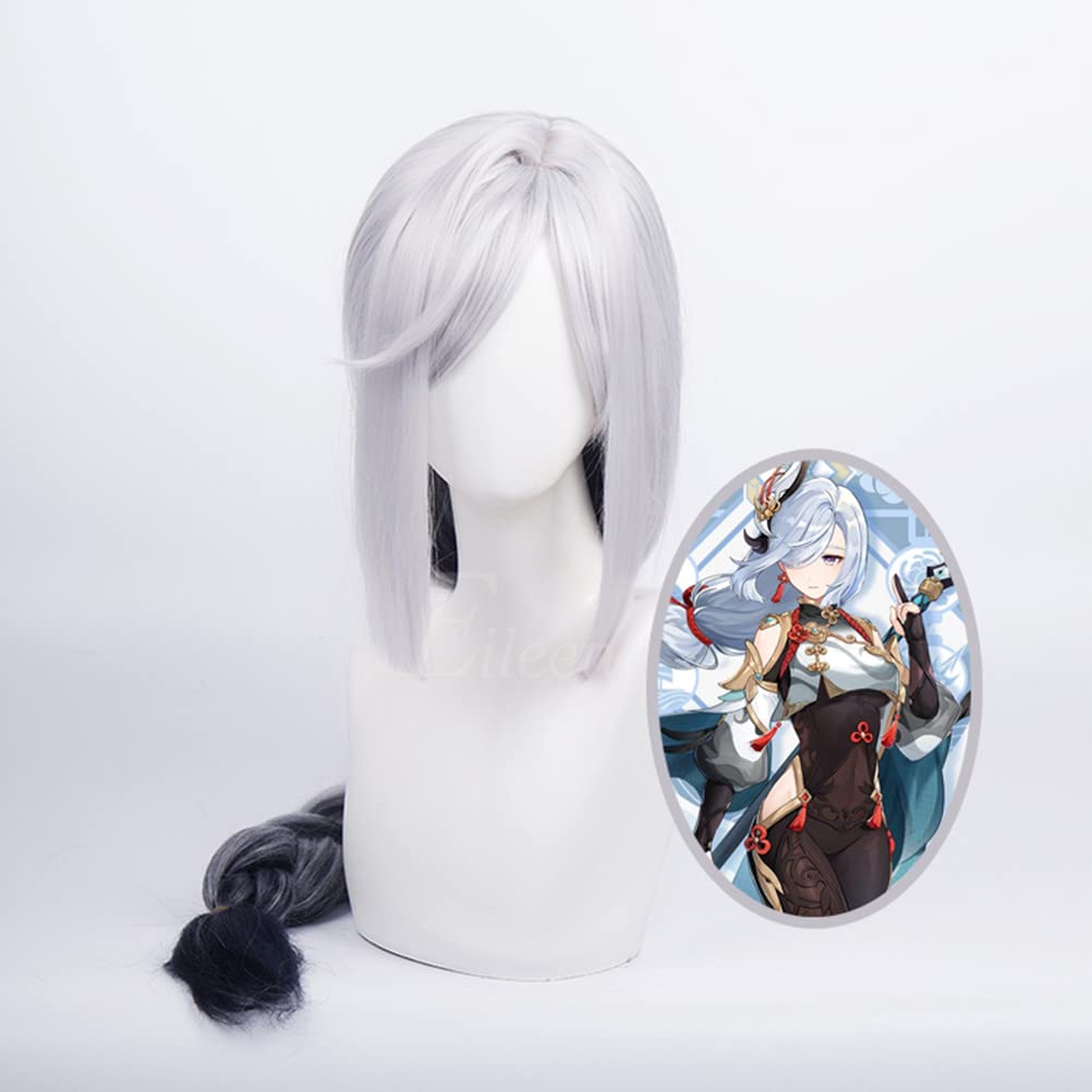 Eileen Genshin Impact Cosplay Shen Hel Wig Costume with Net