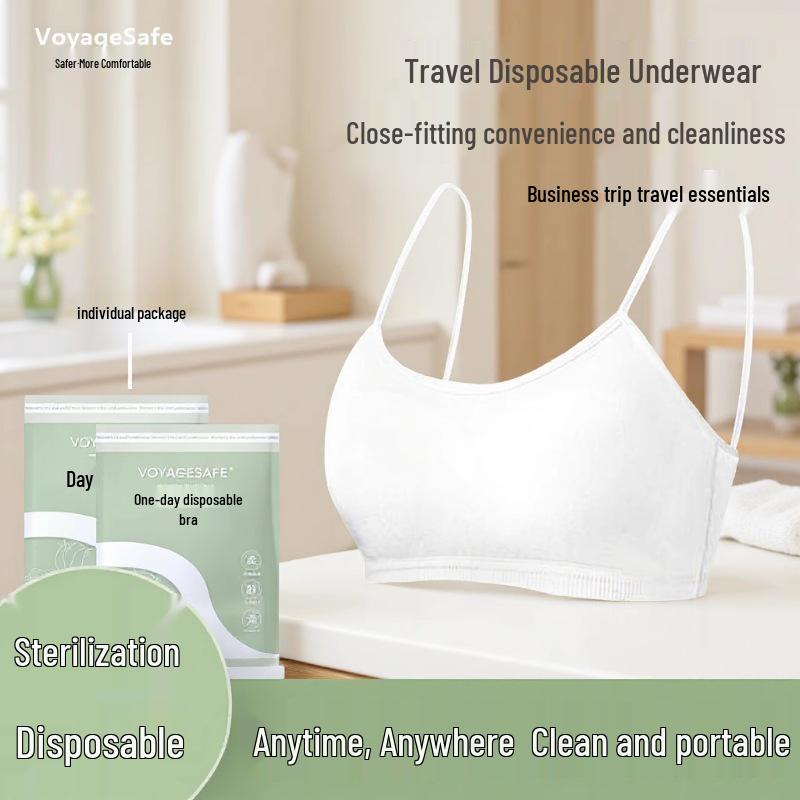 Seamless Disposable Strapless Bra for Women - Travel-Friendly, Individually Packaged 2XL (suggested 130-150 jin)
