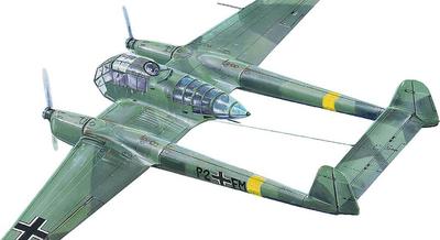 Barom 1/144 Deutscher Focke-Wulf FW189A1 Zwillingsmotor Aufklärer, Ostfront, Plastikmodellbausatz CV14444 (Flugzeug)