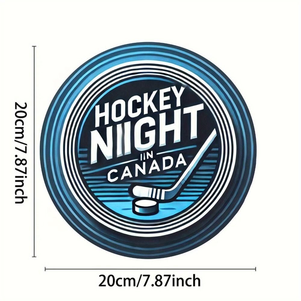 Metal Poster Wall Art Retro Hockey Sign Home Garage Decor