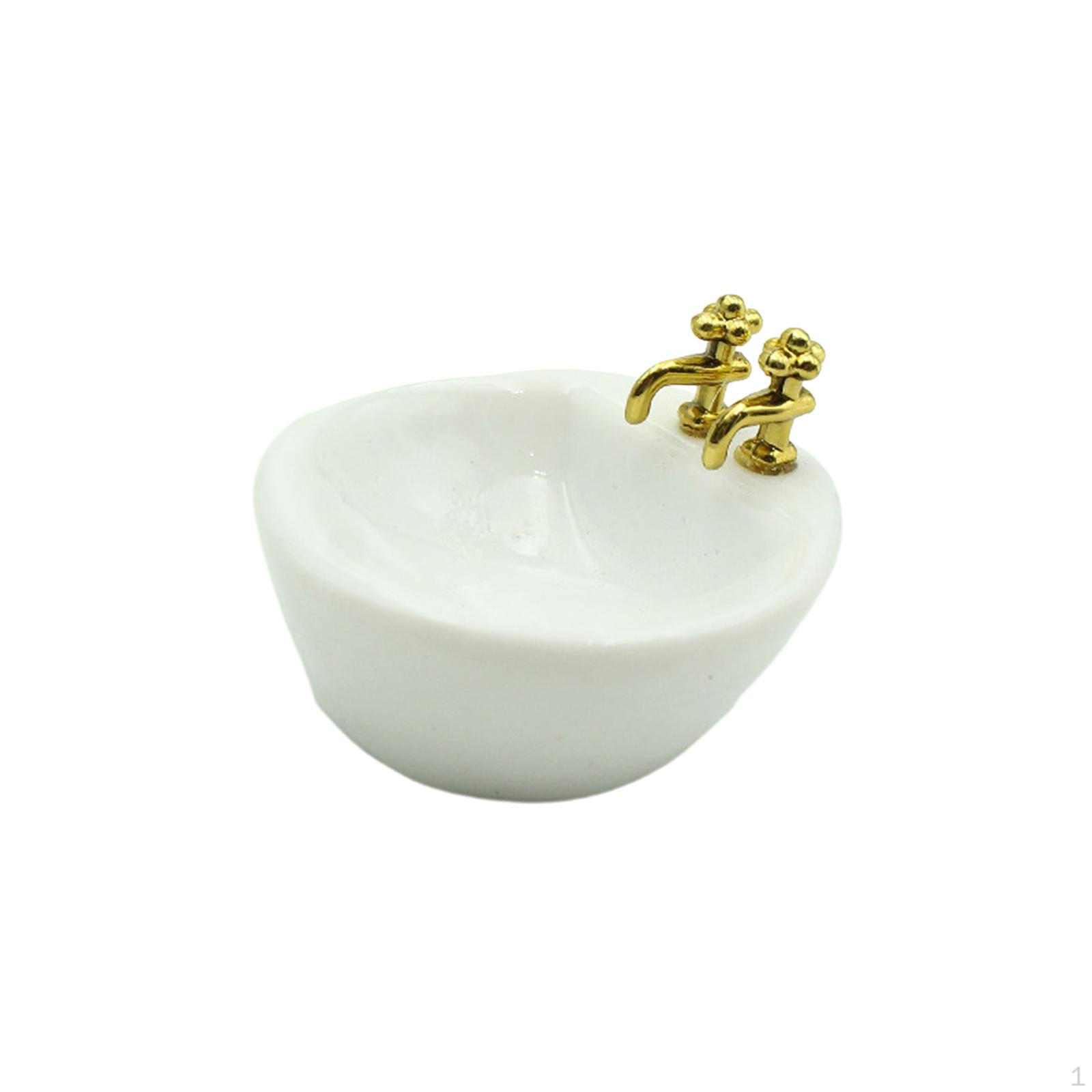 

1/12 кукольный домик, имитация раковины, ванной комнаты, сцена, модель, миниатюрная мебель