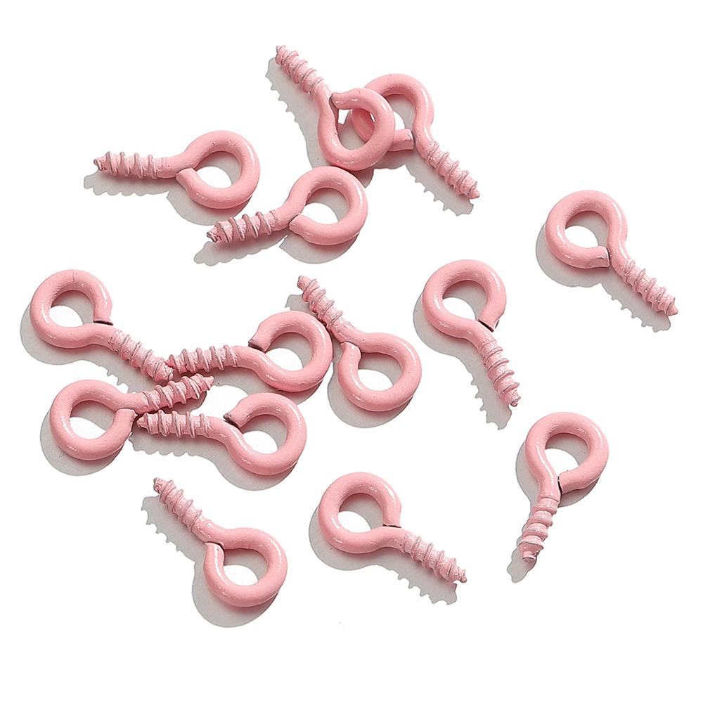 200pcs/100pcs Small Eyes Pins Nail Screw Tiny Mini Sheep Eyepins Hooks Clasp Eyelets for Charms Pendant Jewelry Making DIY