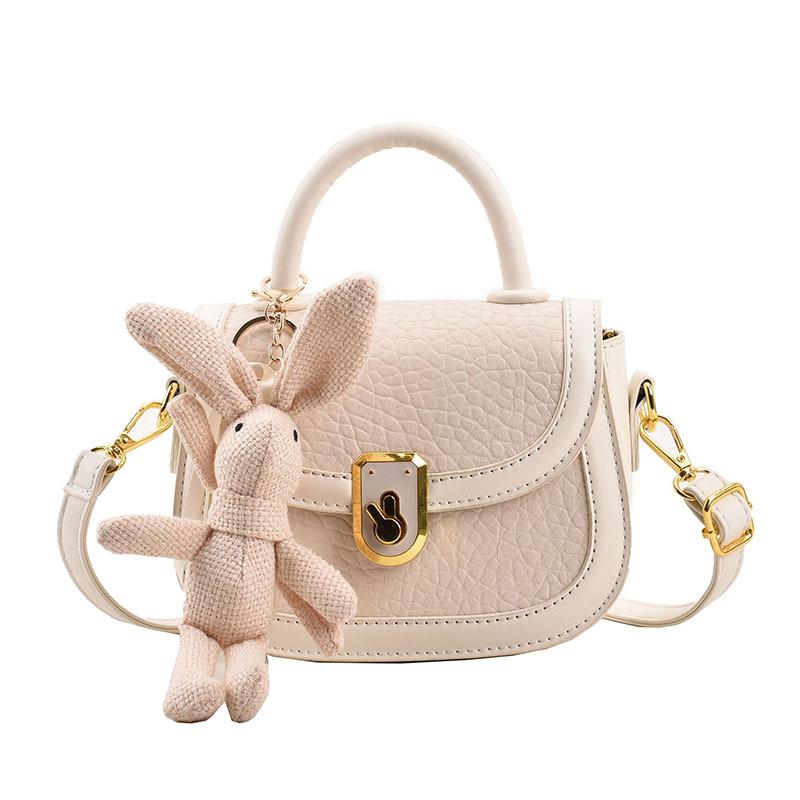 

Fashion Portable Small Square Bag Women s New Versatile Casual Shoulder Messenger Bag no pendant білий