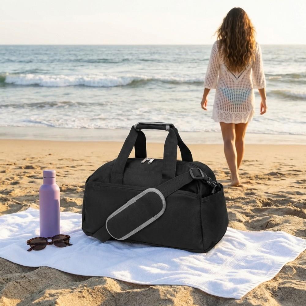 Multi Pockets Sports Gym Bag Adjustable Shoulder Strap Travel  Duffel Bag Fitness Tote  Gym Use