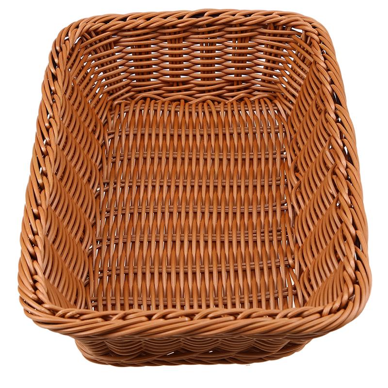 Rattan Bread Storage Basket Home Kitchen Vegetable Storage Organization Fruit Snack Storage Woven Basket