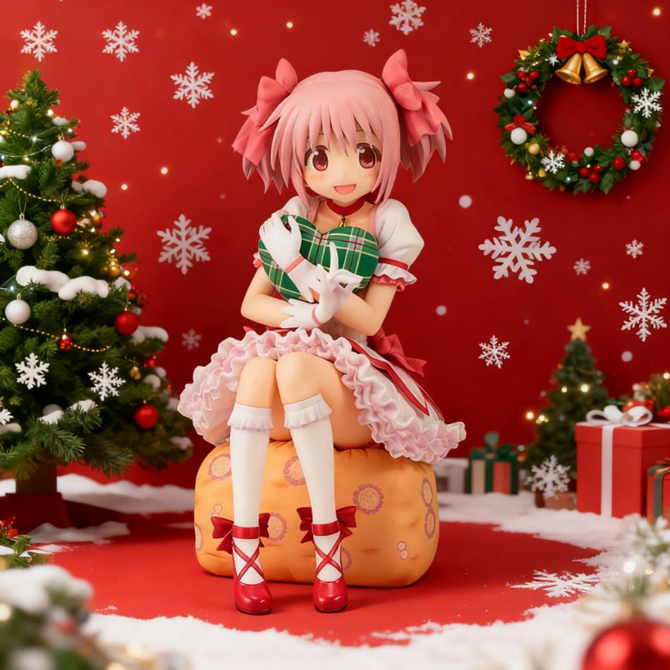 - Puella Magi Madoka Magica 14см Сидяча Фігурка ПВХ Настільна Прикраса Мила Колекційна Іграшка Дитячий Подарунок