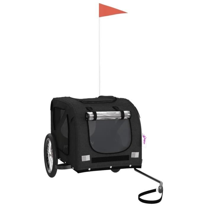 Remorque de vélo pour chien - VIDAXL - Poids jusqu'à 45 kg - Tissu Oxford et fer