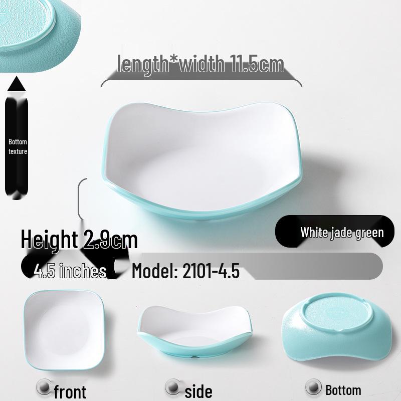 Melamine KTV Restaurant Snack & Dipping Plate - Creative Cold Dish, Imitation Porcelain