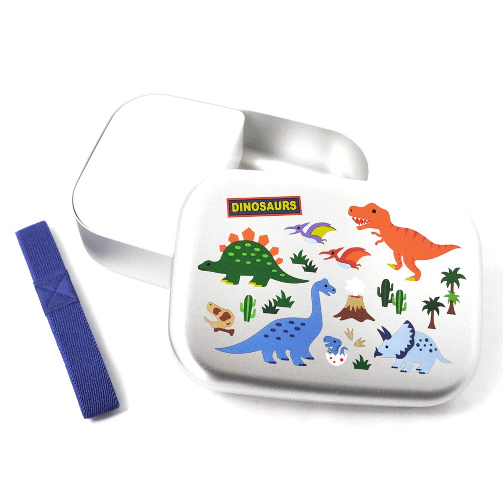 Skater Aluminum Lunch Dinosaur for Made in Japan Children's Box, 370ml, Design, Boys, (ALB5NV-A)