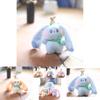 Cute Plush Bunny Keychain Adorable Soft Stuffed Animal For Backpacks And Bags