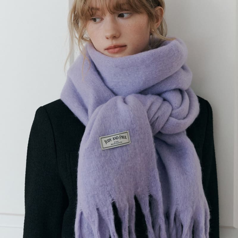 

JUDY AND PAUL Pastel Candy Cloud Muffler (5 colors) Indigo blue