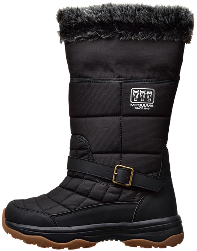 

Mitsuuma Lightweight Snow Boots with Ceramic and Brushed Boots for Outdoor Hiking and Large Men s Non-Slip Sole, 4cm, Waterproof, Warm, Lining, 2-Way чёрный