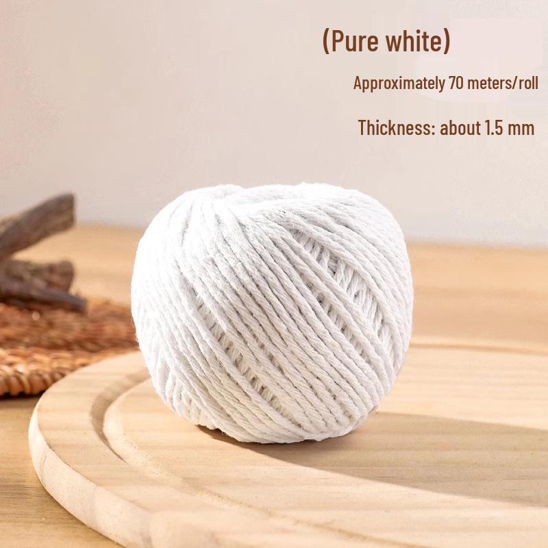 

Food-Grade Cotton Rope for Wrapping Zongzi, Tying Crabs, Bacon, and Sausage
