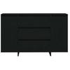 Sideboard Black Oak Effect 120 x 41 x 75 cm Wood Based Material