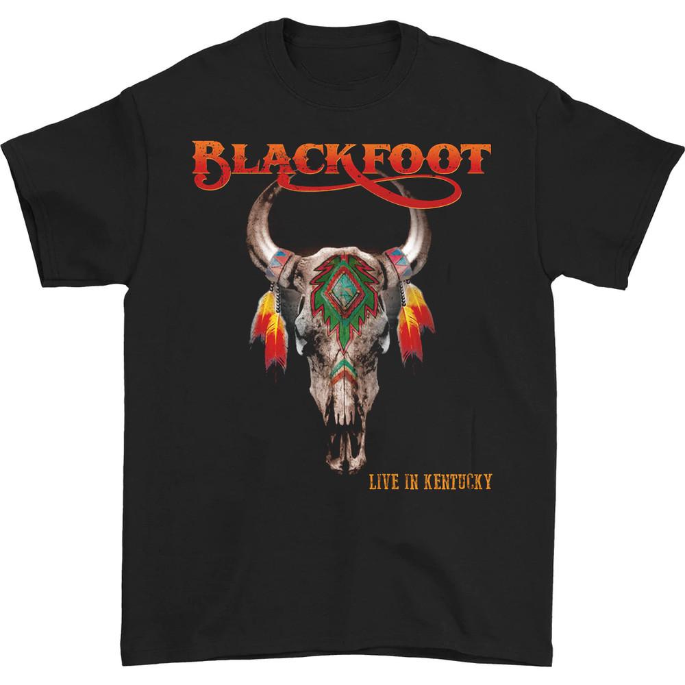 HOT NEW Blackfoot band live T-shirt Black Short Sleeve All Sizes Unisex T-Shirt XXXXL
