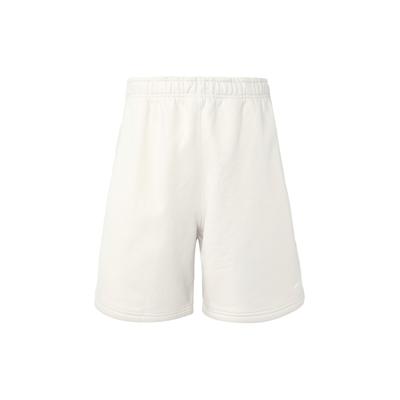 Shorts Casuais de Cor Sólida com Logo, Pernas Retas, Soltos, Unissex, Branco DV3056-030