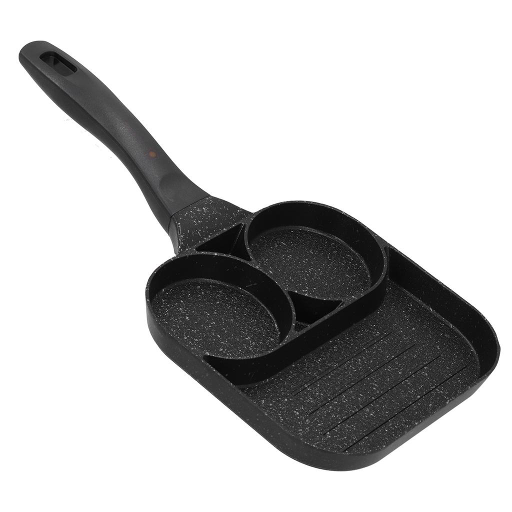 3 In 1 Egg Frying Pan Non Stick Fried Egg Cooker Steak Sausage Cooking Pan for Kitchen Use
