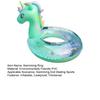 Cartoon Horse Swim Ring with Seat Handle Kids Inflatable Thickened PVC