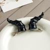 1pair Goth Devil Horn Hairpin Carnivals Hair Clip Halloween Hairpin for Girl