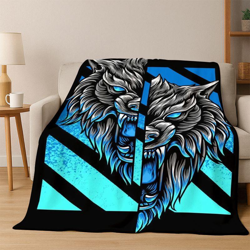 Viking WarriorSymbol Valknut Nordic Valhalla Flannel Blanket Soft Warm Throw Blanket for Bedroom Living Room Bed Travel Camping