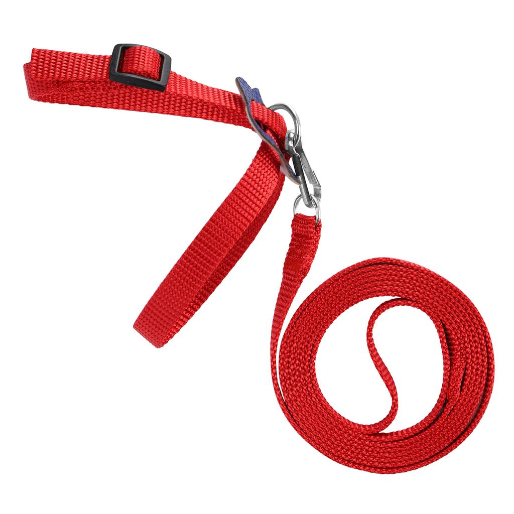 Coleira para Pássaros Corda para Papagaio Ajustável Pássaros Nylon Corda Anti-Mordida para Treino ao Ar Livre(vermelho )