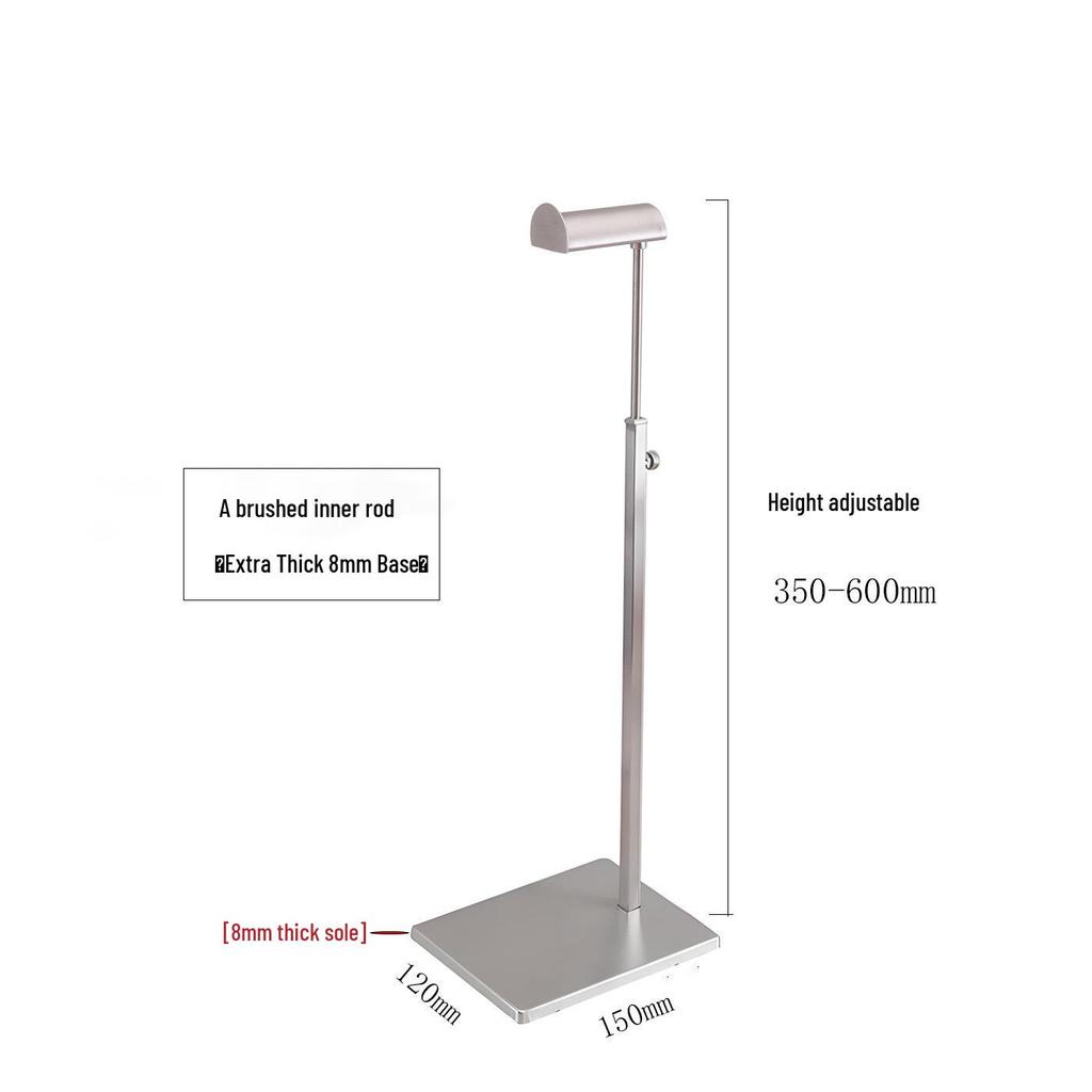 Adjustable Stainless Steel Handbag Display Stand with Gas Spring