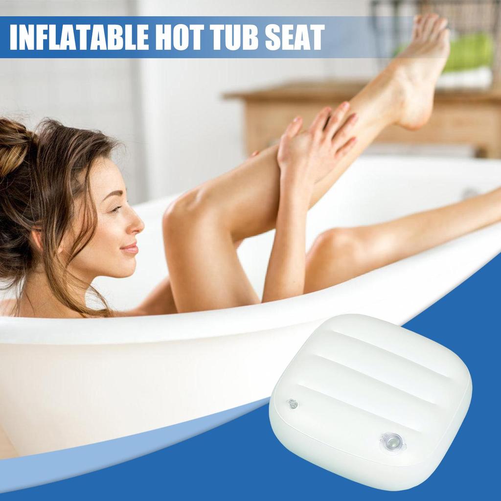 2025 new Inflatable Hot Tub Seat Wear Resistant Bathtub Cushion Portable Booster Sitting Cushion Tub Accessories