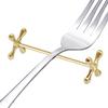 Metal Chopstick Holder Chopsticks Rest Spoons Stand Desktop Fork Rest Metal Spoon Holder Chopstick Base Japanese Spoon Rest