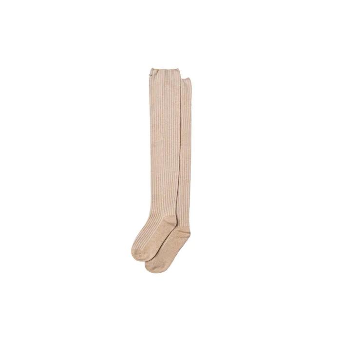 Ribbed High Knee Socks_4 Color