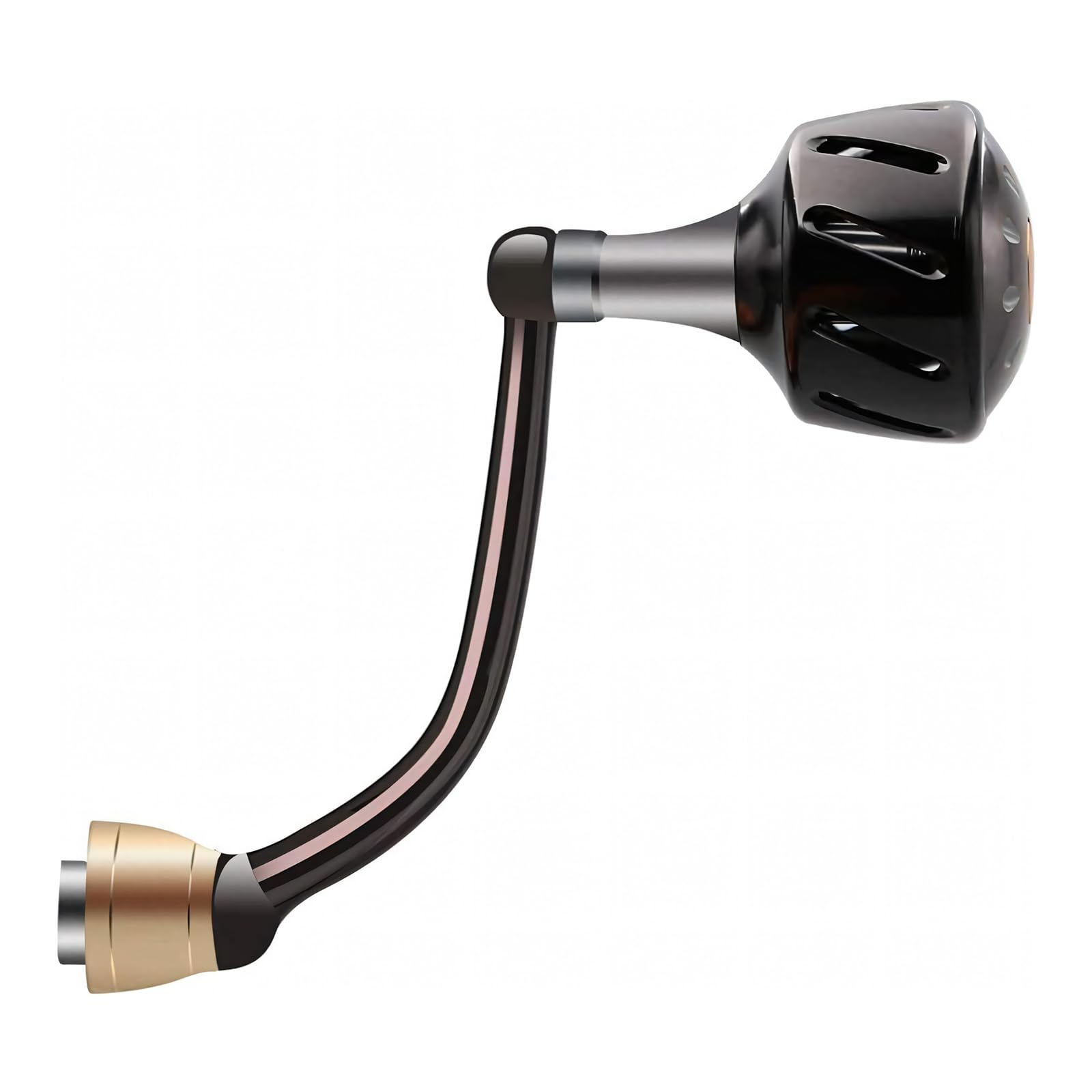 

SANLIKE Power Reel Handle Baitcasting Reel Handle for Daiwa Spinning Made of Aviation and for Sea Fishing Handle, Knob, Reels, Ambidextrous, Ralumi, чёрный