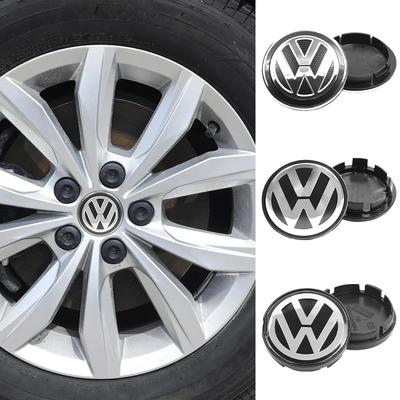 2026 Hot For VW VOLKSWAGEN 4pcs 55mm 65mm Car Wheel Center Caps Rim Hub Caps For Volkswagen VW Golf 4 5 6 Passat Jetta Beetle CC