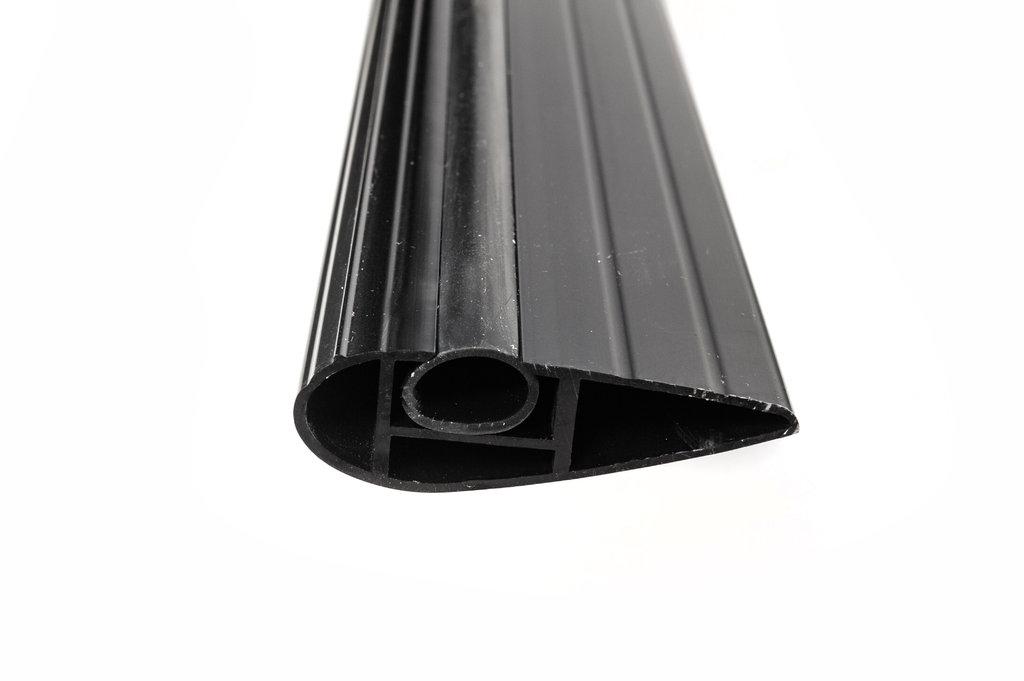 Crossed On Roof Rails Without a Key (2 Pcs) Black for Lada Largus