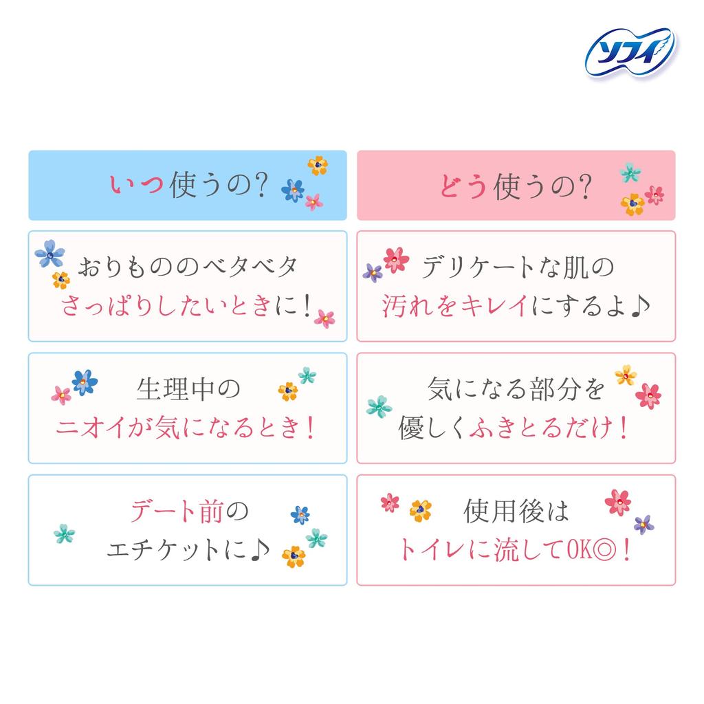 Sofy Delicate Wet Flushable 6 Sheets X 2 Packs Type,