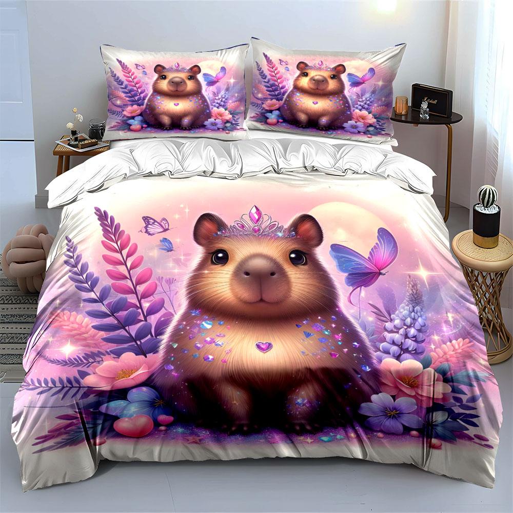 "Fantasy Animal Decor Set" Soft Skin-Friendly Bedding Set Includes 1 Duvet Cover And 2 Pillowcase, Gift
