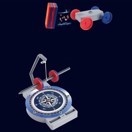 1 Set Kids Magnetic Science Kit Anti-Gravity Magnetic Levitation Kit 12-in-1 Magnetic Science Toy Children Ages