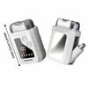 2in1 Mini Electric Shaver Digital Display Portable Rotary Razor Smart Nose Hair Clipper  Travel Use