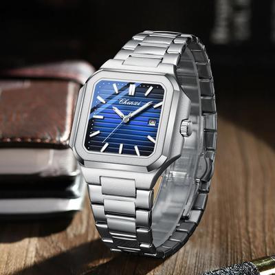 Watches For Man CHENXI Classic Original Waterproof Quartz Watch Luxury Fashion Date Luminous Square Wristwatch Male Clock